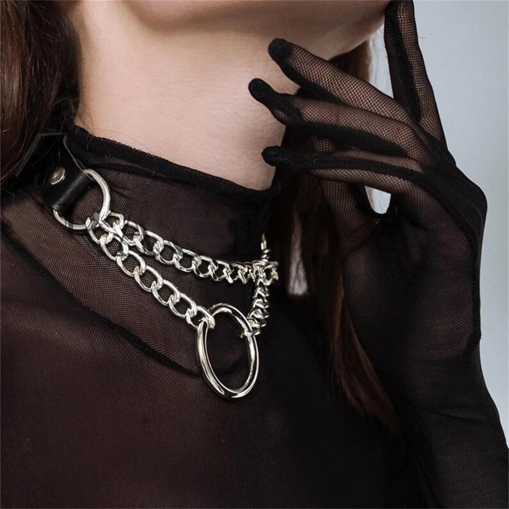 Women Sexy PU Leather Harness Lingerie Goth Harajuku Body Stockings Garter Belt Fetish Erotic Rave Sword Belts Gothic Clothes